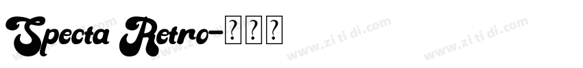 Specta Retro字体转换